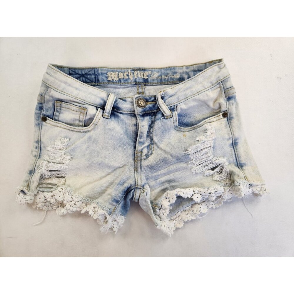 Machine Jeans Nouvella Mode Women Italy S USA 26 Distressed Lace Stone Wash